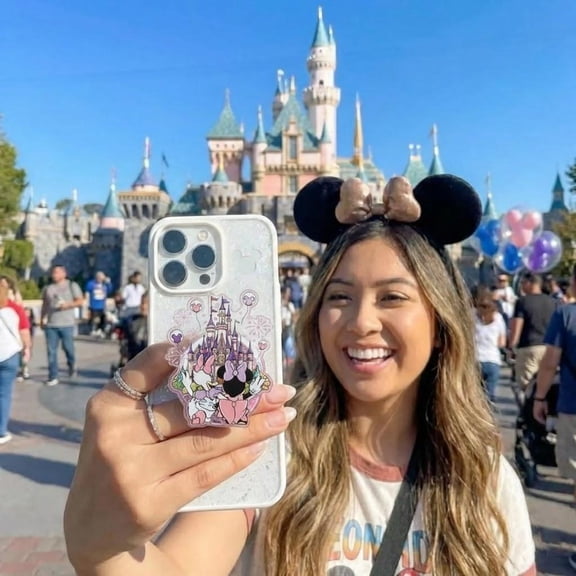 Disney Minnie Daisy Castle MagSafe Phone Grip, Cute Disney Pop Socket, Disney Girl Trip Matching Magnetic Phone Grip