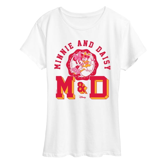 Disney - Minnie Daisy Letterman - Women's Short Sleeve Graphic T-Shirt