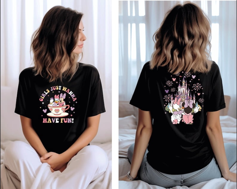 Disney Minnie Daisy Summer t-shirt, Girls Just Wanna Have Sun Besties ...