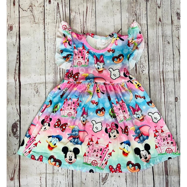 cotton minnie mouse dress Minnie Mouse Inspired Polka Dot Dress, Baby Girl Cotton Dress