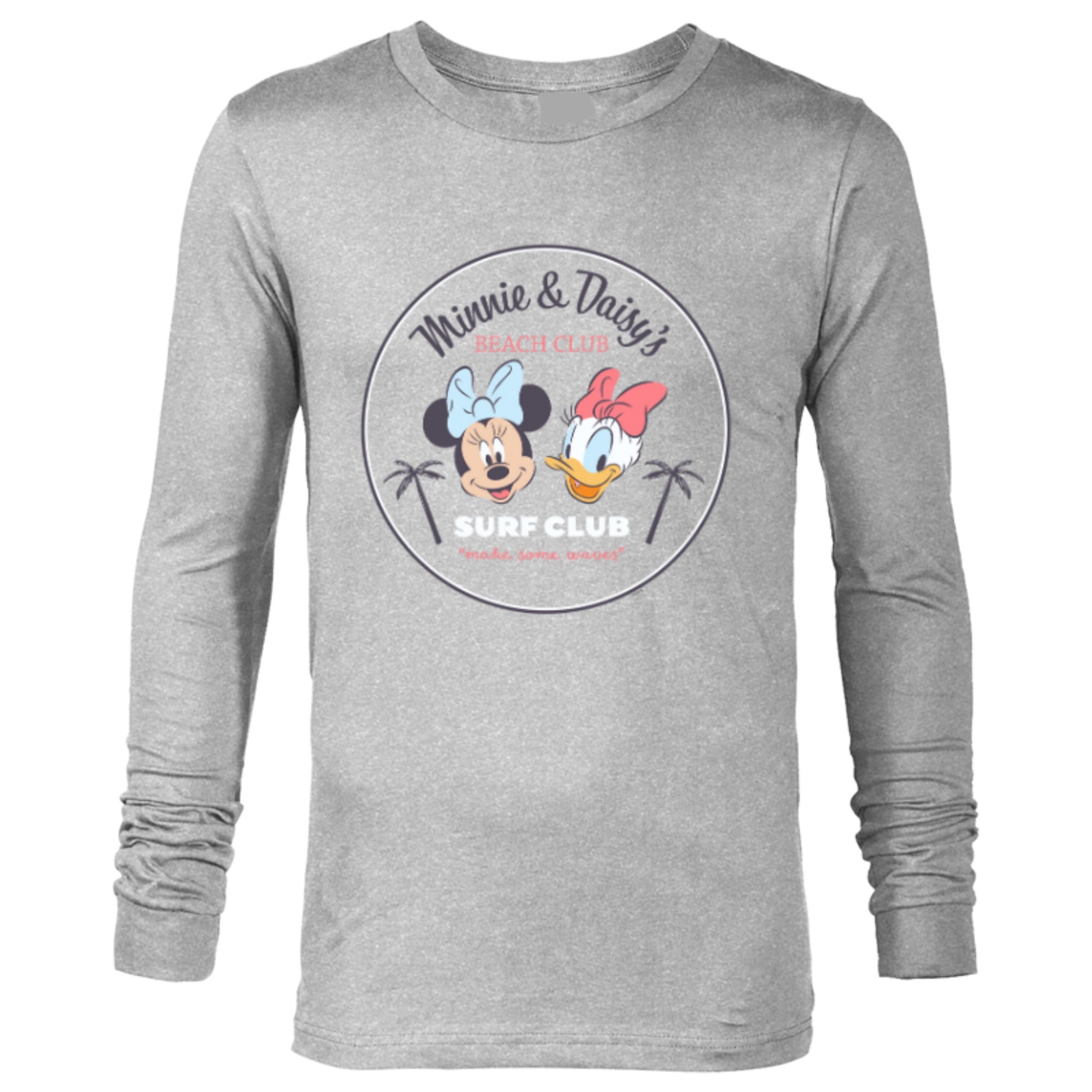 Disney Minnie & Daisy’s Summer Beach Vacation Surf Club- Long Sleeve T-Shirt for Men - Customized-Athletic Heather