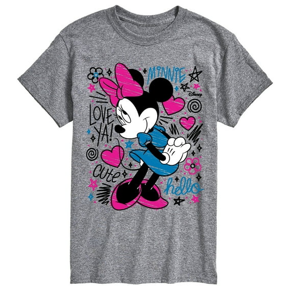 Disney - Minnie Doodles - Men's Short Sleeve Graphic T-Shirt