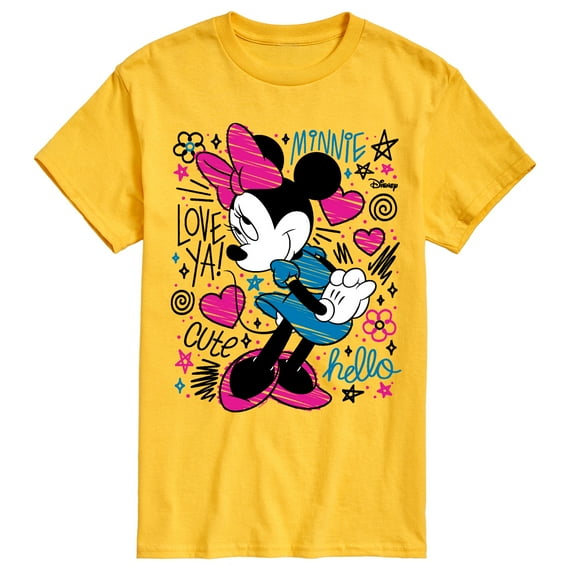 Disney - Minnie Doodles - Men's Short Sleeve Graphic T-Shirt