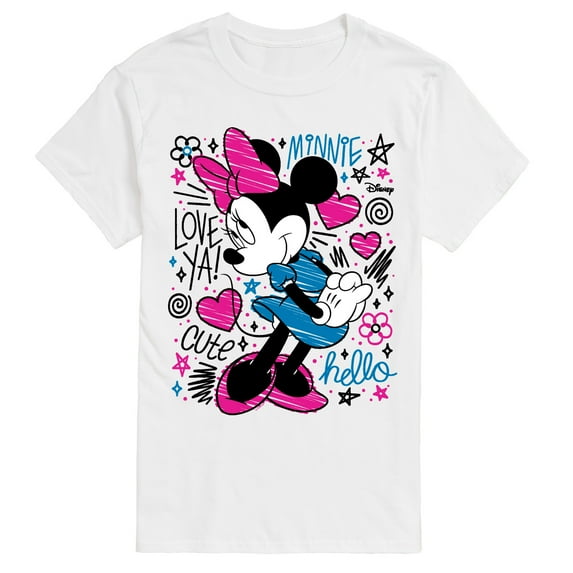 Disney - Minnie Doodles - Men's Short Sleeve Graphic T-Shirt