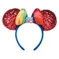 thumbnail image 1 of Disney Minnie Ear Headband EPCOT 40th Anniversary Sequin, 1 of 2