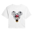 thumbnail image 1 of Disney - Minnie Ear Pattern - Juniors Cropped Short Sleeve Graphic T-Shirt, 1 of 4