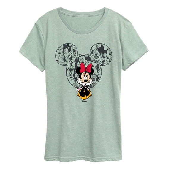 Disney - Minnie Ear Pattern - Women's Short Sleeve Graphic T-Shirt
