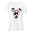 thumbnail image 1 of Disney - Minnie Ear Pattern - Women's Short Sleeve Graphic T-Shirt, 1 of 4