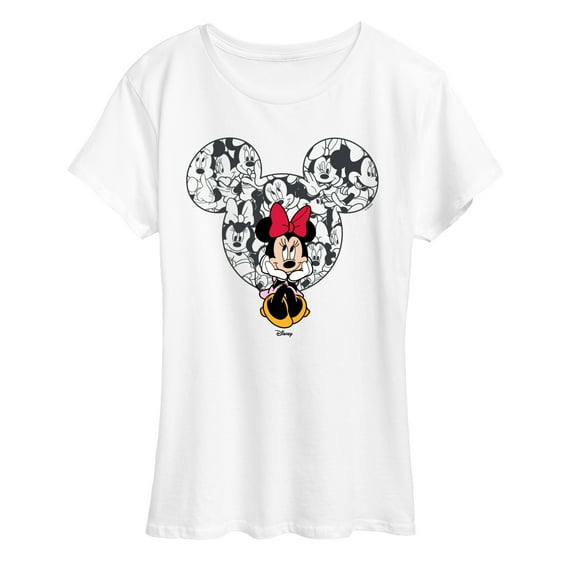 Disney - Minnie Ear Pattern - Women's Short Sleeve Graphic T-Shirt