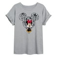 thumbnail image 1 of Disney - Minnie Ear Pattern - Womens Oversized Graphic T-Shirt, 1 of 4