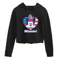 thumbnail image 1 of Disney - Minnie Flag Heart - Juniors Cropped Pullover Hoodie, 1 of 5