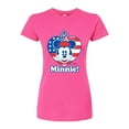 thumbnail image 1 of Disney - Minnie Flag Heart - Juniors Fitted Graphic T-Shirt, 1 of 5