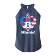 thumbnail image 1 of Disney - Minnie Flag Heart - Juniors High Neck Tank Top, 1 of 5