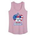 thumbnail image 1 of Disney - Minnie Flag Heart - Women's Racerback Tank Top, 1 of 5