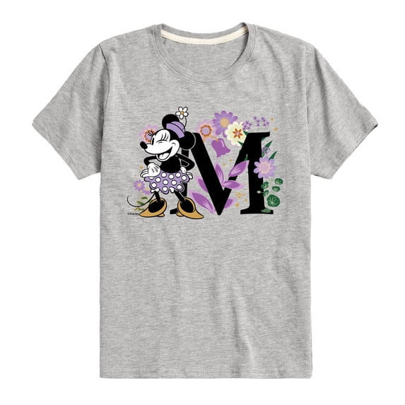 Disney - Minnie Floral Boys' Short Sleeve Graphic T-Shirt