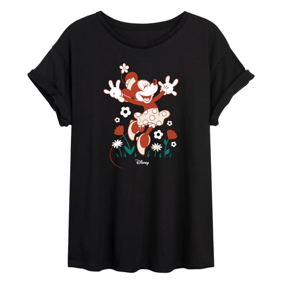 Disney - Minnie Flowers - Women's Oversized T-Shirt