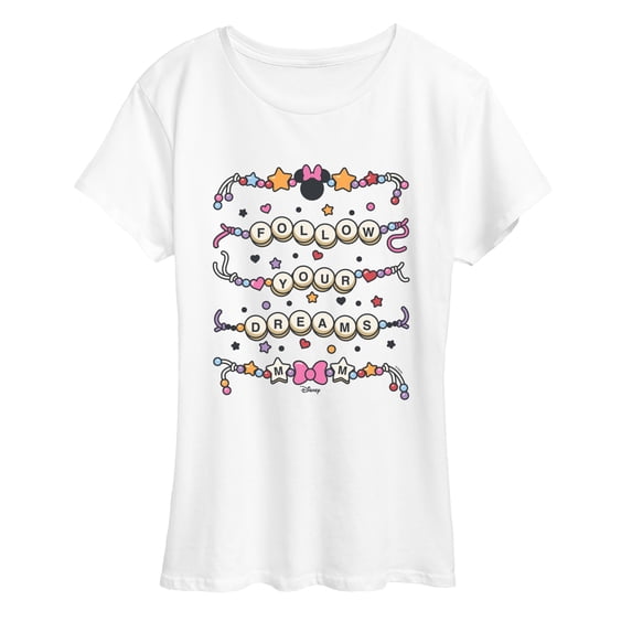 Disney - Minnie Follow Your Dreams Bracelet - Women's Short Sleeve Graphic T-Shirt
