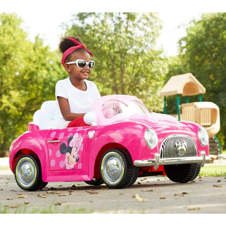 minnie❗️ Disney Minnie Girls' Battery-Powered Electric Ride On Car