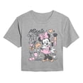 thumbnail image 1 of Disney - Minnie Girly Grid - Juniors Cropped Graphic T-Shirt, 1 of 4