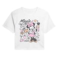 thumbnail image 1 of Disney - Minnie Girly Grid - Juniors Cropped Graphic T-Shirt, 1 of 4