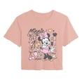 thumbnail image 1 of Disney - Minnie Girly Grid - Juniors Cropped Graphic T-Shirt, 1 of 3