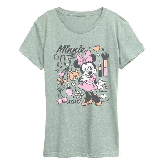 Disney - Minnie Girly Grid - Women's Short Sleeve Graphic T-Shirt