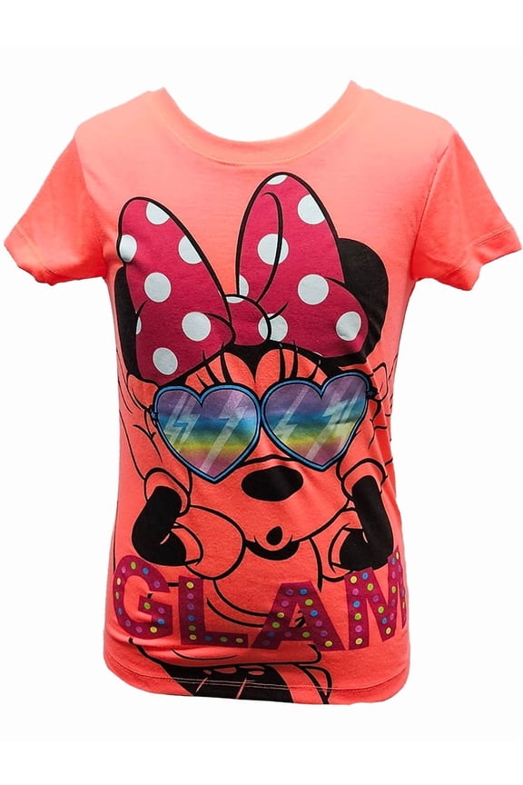 Minnie Neon Youth Fashion Tee, (Girls) XS-L