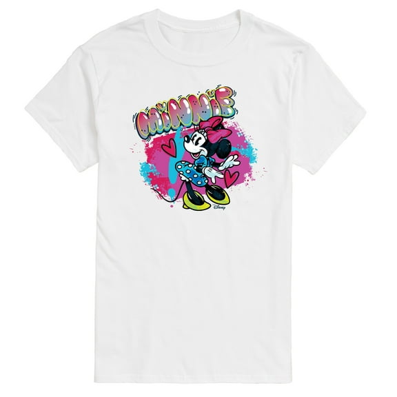 Disney - Minnie Graffiti - Men's Short Sleeve Graphic T-Shirt