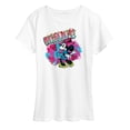 thumbnail image 1 of Disney - Minnie Graffiti  - Women's Short Sleeve Graphic T-Shirt, 1 of 5