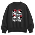 thumbnail image 1 of Disney - Minnie Grid - Women's Oversized Fleece Crew Sweatshirt, 1 of 2