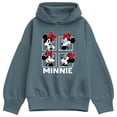 thumbnail image 1 of Disney - Minnie Grid - Women's Oversized Fleece Hoodie Sweatshirt, 1 of 3