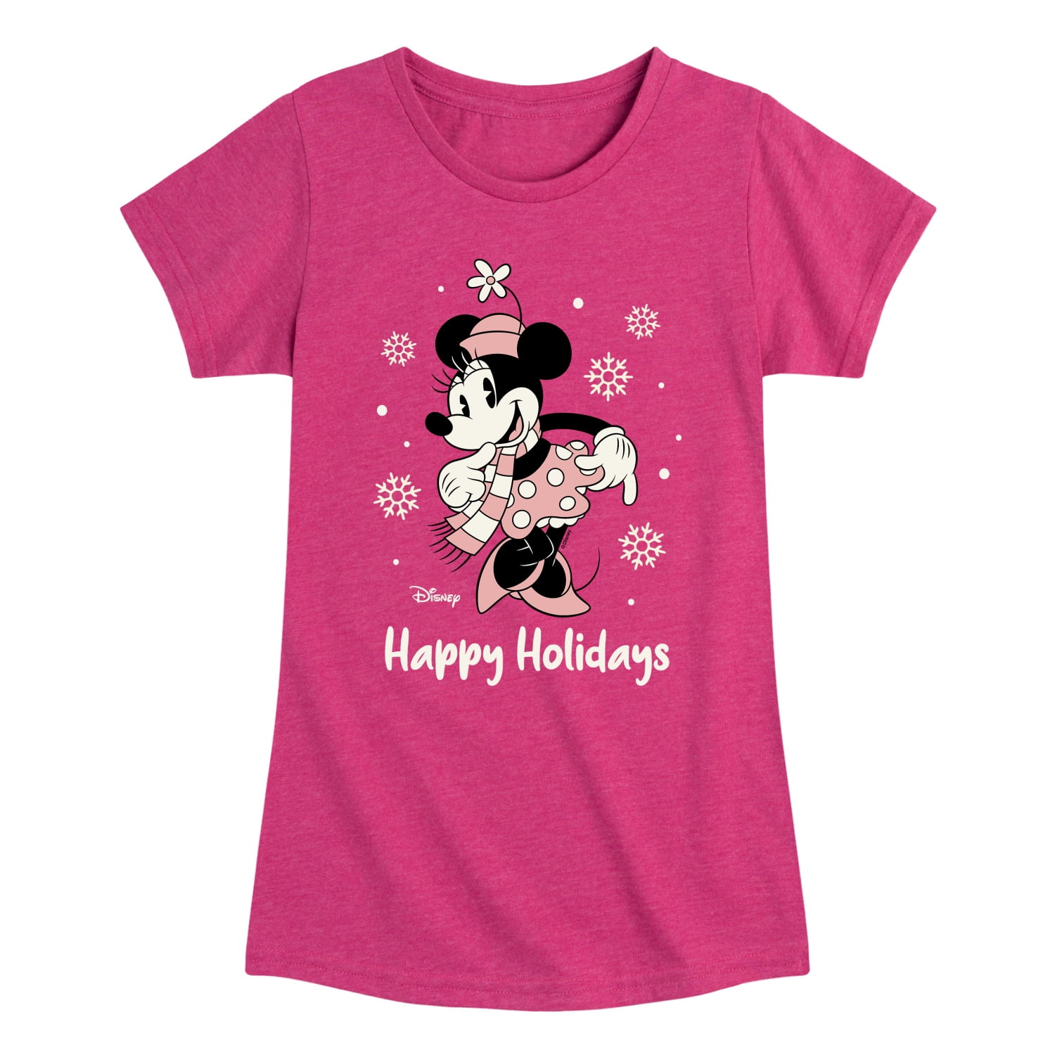 Disney - Minnie Happy Holidays - Toddler & Youth Girls Short Sleeve ...