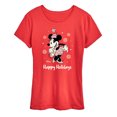 thumbnail image 1 of Disney - Minnie Happy Holidays - Women's Short Sleeve Graphic T-Shirt, 1 of 1
