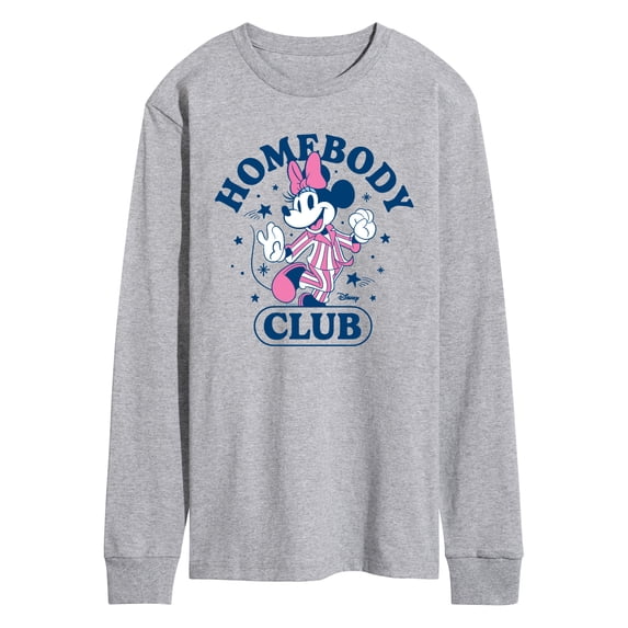 Disney - Minnie Homebody Club - Men's Long Sleeve Graphic T-Shirt