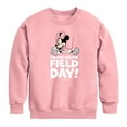 thumbnail image 1 of Disney - Minnie Just Here For Field Day - Toddler And Youth Crewneck Fleece Sweatshirt, 1 of 4