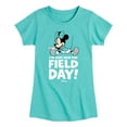 thumbnail image 1 of Disney - Minnie Just Here For Field Day - Toddler And Youth Girls Short Sleeve Graphic T-Shirt, 1 of 4