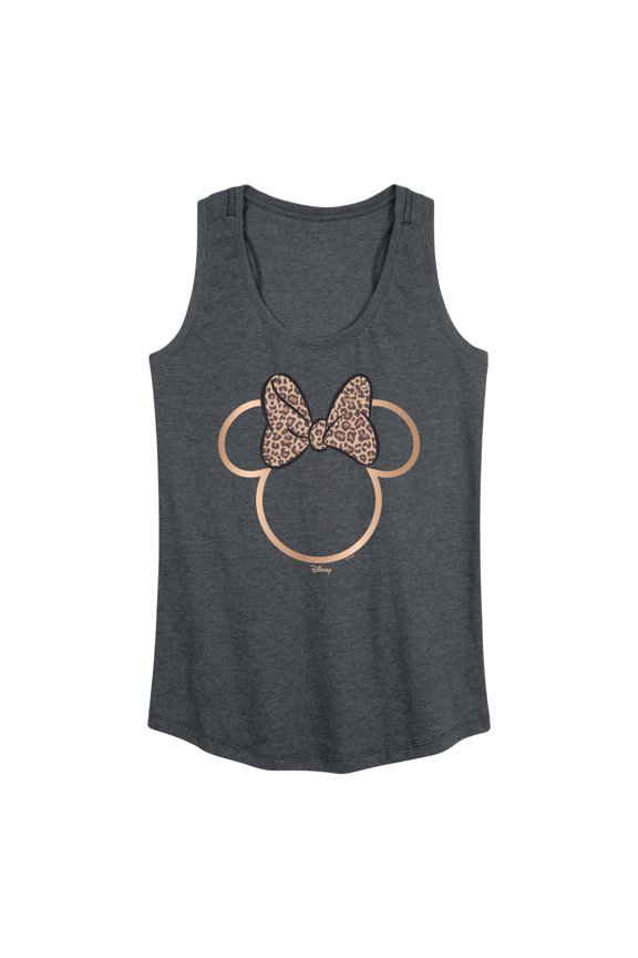 - Minnie Leopard Print - Women's Racerback Graphic Tank