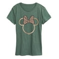 thumbnail image 1 of Disney - Minnie Leopard Print - Women's Short Sleeve Graphic T-Shirt, 1 of 4