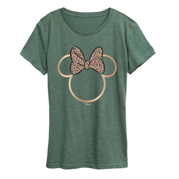 Disney - Minnie Leopard Print - Women's Short Sleeve Graphic T-Shirt