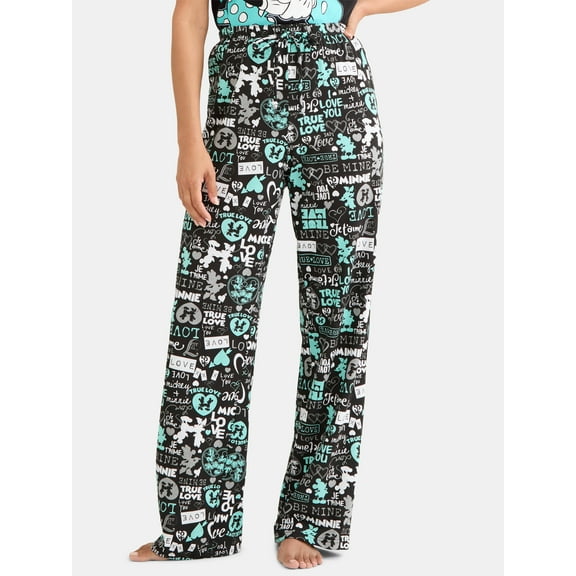 Disney Mickey and Minnie Women's Lounge Pants, Sizes S-XXL