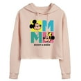 thumbnail image 1 of Disney - Minnie Mickey   - Juniors Cropped Pullover Hoodie, 1 of 5