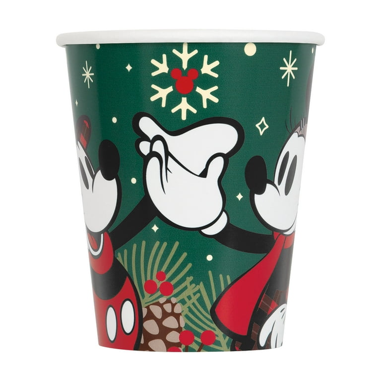 Disney Minnie & Mickey Mouse Christmas Paper 9oz. Cups, 8ct 