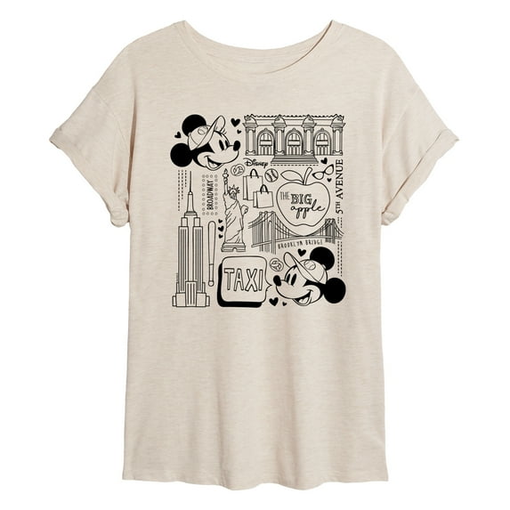 Disney - Minnie Mickey NY Taxi - Women's Oversized T-Shirt