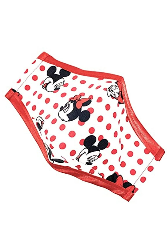 Disney Minnie Mickey Red Dot ADULT Face Mask - Maskara by BengC