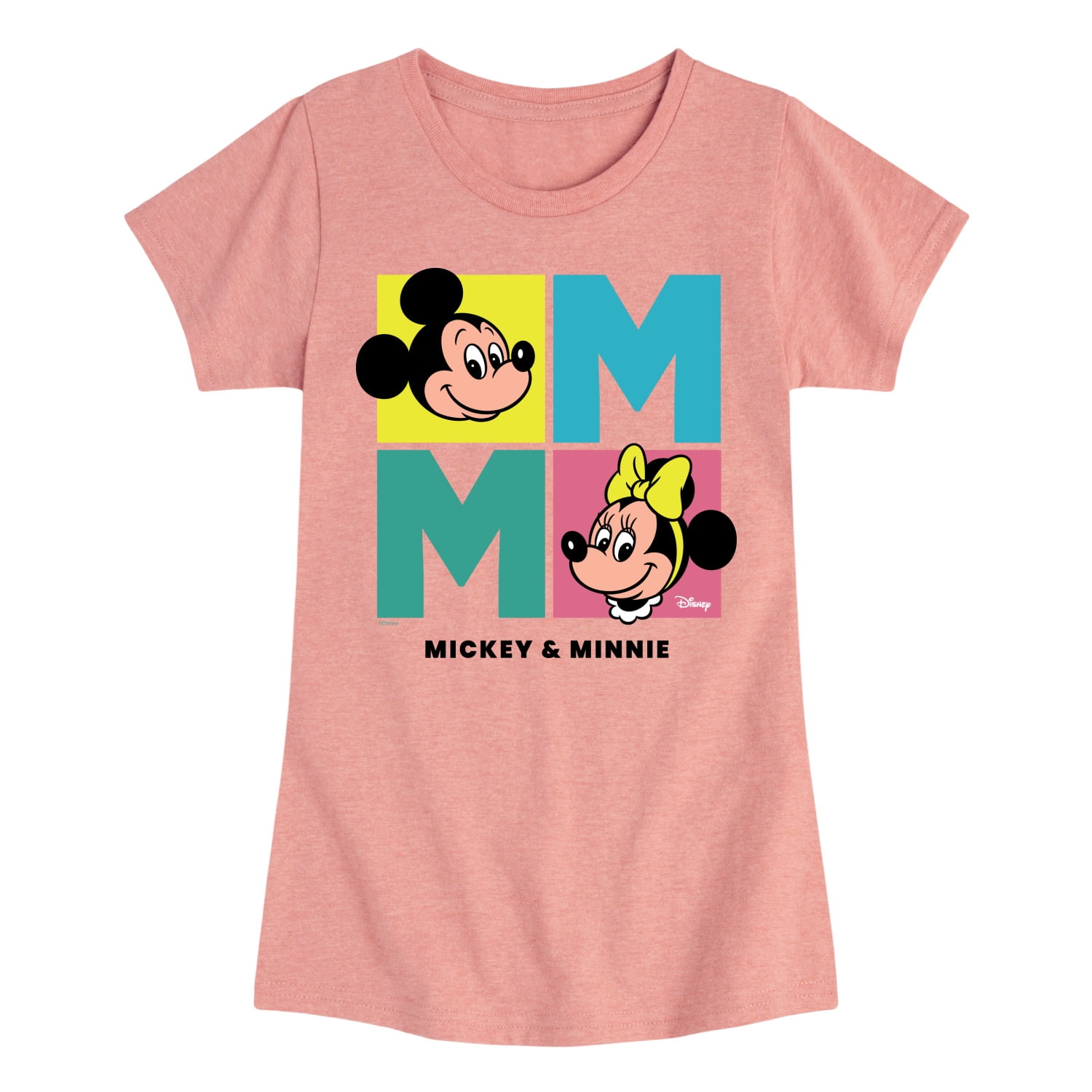 Disney - Minnie Mickey - Toddler & Youth Girls Short Sleeve Graphic T ...
