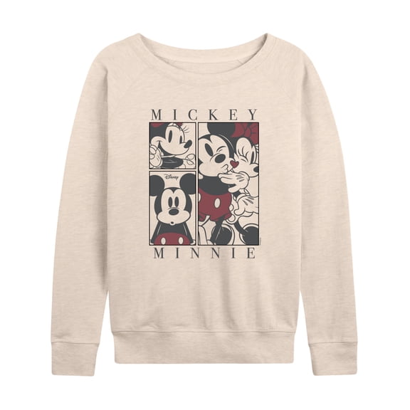 Disney - Minnie Mickey - Women's French Terry Long Sleeve Pullover