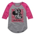 thumbnail image 1 of Disney - Minnie, Minnie, Minnie Mouse - Toddler & Youth Girls Raglan Graphic T-Shirt, 1 of 4