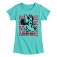 thumbnail image 1 of Disney - Minnie, Minnie, Minnie Mouse - Toddler & Youth Girls Short Sleeve Graphic T-Shirt, 1 of 5