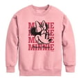 thumbnail image 1 of Disney - Minnie, Minnie, Minnie Mouse - Youth Crewneck Fleece Sweatshirt, 1 of 4