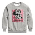 thumbnail image 1 of Disney - Minnie, Minnie, Minnie Mouse - Youth Crewneck Fleece Sweatshirt, 1 of 5
